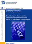 Entwicklung von GaAs-basierten Heterostruktur-Bipolartransistoren (HBTs) für Mikrowellen-Leistungszellen