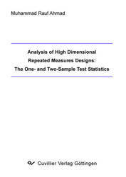 Analysis of High Dimensional Repeated Measures Designs: The One- and Two-Sample Test Statistics