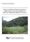 Effects of Habitat Fragmentation on Biodiversity of Uluguru Mountain Forests in Morogoro Region, Tanzania
