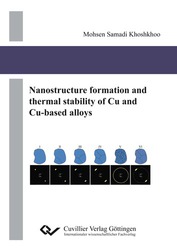 Nanostructure formation and thermal stability of Cu and Cu-based alloys
