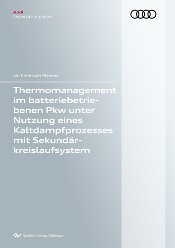 Thermomanagement im batteriebetriebenen Pkw unter Nutzung eines Kaltdampfprozesses mit Sekundärkreislaufsystem