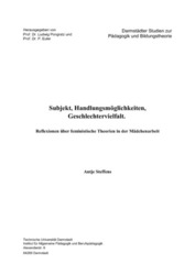 Subjekt, Handlungsmöglichkeiten, Geschlechtervielfalt